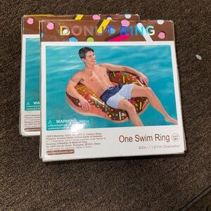 Donut Ring Swim Float - Brown